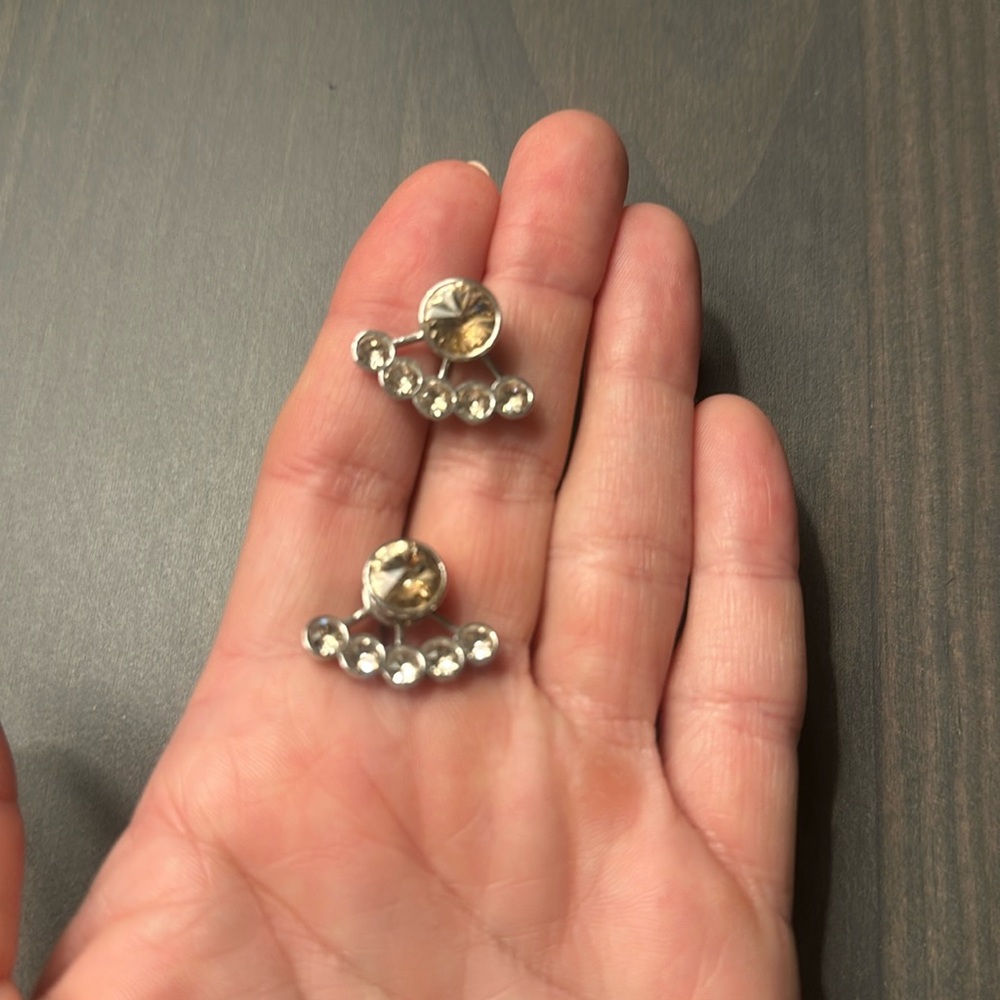 Henri Bendel earrings , they are a champagne color